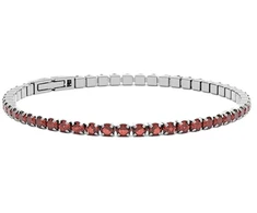 Furiosa Tennis bracelet with red Swarovski crystals SB-CHERRYTENNIS-S