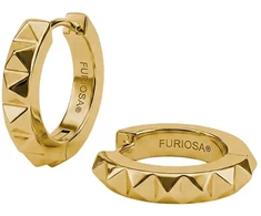 Furiosa Timeless auksinis-plated Edge steel rings SE-EDGE-G