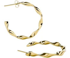 Furiosa Waves auksinis-plated earrings SE-WAVES-G