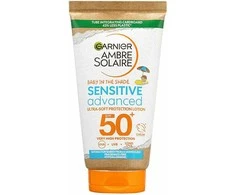 Garnier Ambre Solaire Kids Sensitive Advanced Baby In The Shade Sun Losjonas kūnui vaikams, 50 ml