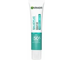 Garnier Grynas aktyvus BHA + niacinamidas Dieninis UV odos defektų šalinantis fluidas Kreminis