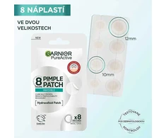 Garnier Hydrocolloid invisible patches with BHA for skin imperfections Pure Active (Pimple Patch) 8 pcs
