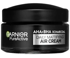 Garnier Grynas aktyvus AHA + BHA aktyvuotas anglis Dieninis matinį atspalvį suteikiantis kreminis kreminis