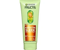 Garnier Šampūnas sausiems ir besiveliantiems plaukams Fructis Keratin Sleek (Šampūnas) 200 ml