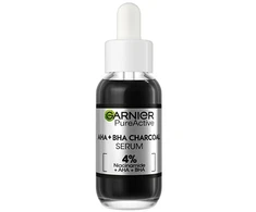 Garnier Pure Active AHA + BHA anglies serumas unisex odos serumas, 30 ml