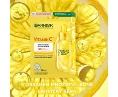 Garnier Šviesinančių audinio kaukių su vitaminu C rinkinys 4+1 vnt.