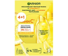 Garnier Šviesinančių audinio kaukių su vitaminu C rinkinys 4+1 vnt.