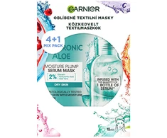 Garnier Medžiaginių veido kaukių rinkinys Party Mix 4+1 vnt.