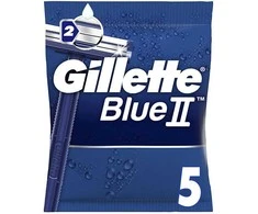 "Gillette Mėlyna II" chromo danga 5 vienetai