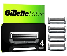 Gillette Labs Skustuvo Vyrams Peiliukai, 4 Skustuvo Galvučių