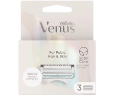 Gillette Venus Satin Care Skutimosi Peiliukai Gaktoms Plaukams, Moterims, 3 vnt