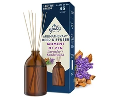 Glade Smilkalinės lazdelės su levandų ir santalų kvapu Aromaterapinė nendrinė „Zen akimirka“ 80 ml