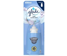 Glade Sense &amp; Purškiklis Pure Clean Linen air freshener refill 18 ml