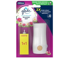 „Glade Touch &amp; Fresh“ oro gaiviklis + „Relaxing Zen“ papildymas 2 x 10 ml