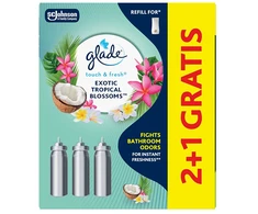 „Glade Touch &amp; Fresh“ egzotiškų tropinių žiedų 2+1 oro gaiviklio papildymo rinkinys