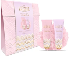 Grace Cole Body care gift set with sponge Oranžinis &amp; Ylang Ylang 3 pcs