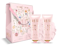 Grace Cole Gift set for body care in a box Peony, Peach &amp; Raspberry 3 pcs