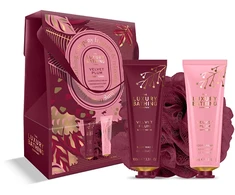 Grace Cole Dovanų rinkinys dėžutėje Velvet Plum ir Soft Suede, 3 vnt.