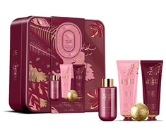 Grace Cole Velvet Plum &amp; Soft Suede 4-Piece Body Care Gift Set in Tin