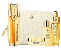 Guerlain Abeille Royale Serum Doble R, 50 ml Locion Reafirmante, 40 ml Crema De Dia, 15 mlaceite, 15 mlpouch