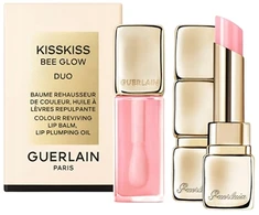 Set Guerlain: Kiss Kiss Bee Glow Glossy Lip Oil 258 Rose Glow 9.5 ml + Kiss Kiss Bee Glow Glossy Lūpų balzamas 258 Rose Glow 3.2 g