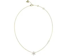 Guess Beautiful paauksuotas Baltas Lotus Flower karoliai JUBN04136JWYGWHT/U