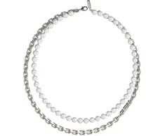 Guess Edgy Styles dvigubas vyriškas perlų vėrinys JUMN04062JWSTWIT-U