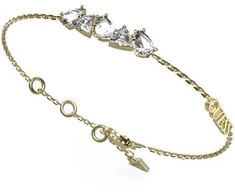 Guess Elegantiška paauksuota apyrankė su cirkoniais Wonderlights JUBB04405JWYG