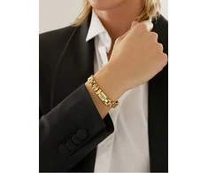 Guess Fashionable auksinis-plated bracelet Frontiers JUMB01342JWYGT/U