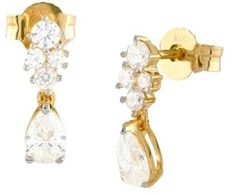 Guess Jardin auksinis-plated dangling earrings JSBE04492JWYGT/U