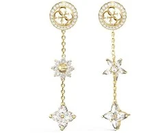Guess Auksu padengti kabantys auskarai „Flowers Secret Garden“ JUBE06036JWYGT/U