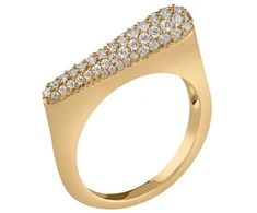 Guess Gold-plated ring with zircons Nuances JSBR04500JWYG
