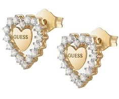 Guess Gold-plated earrings Heart Jardin JSBE04455JWYGT/U