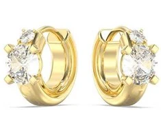 Guess Gold-plated round earrings Piercing Studio JUBE06270JWYGT/U