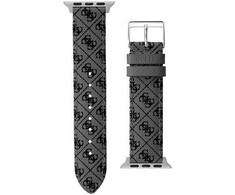 Guess Leather strap for Apple Watch (38 - 41 mm) - Gray Quattro G CS2001S2