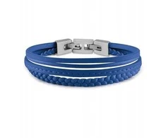 Guess Malibu Mėlyna odinė apyrankė JUMB01345JWSTJBT/U