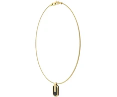 Guess Men's auksinis-plated steel pakabukas Racer Tag JUMN04038JWYGBKT