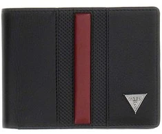 Guess Men's leather wallet SMTOCSLEA20-BLA