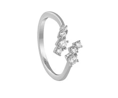 Guess Open ring with zircons Jardin JSBR04477JWRH
