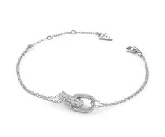 Guess Sidabrinis bracelet with crystals Nuances JSBB04551JWRH