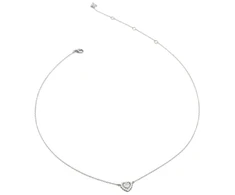Guess Sidabrinis Heart Necklace Jardin JSBN04459JWRHT/U