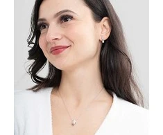 Guess Sidabrinis vėrinys su kristalais „Nuances JSBN04508JWRHT/U“