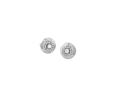 Guess Sparks glitter stud earrings JUBE06289JWRHT/U