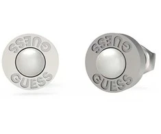 Guess Plieniniai auskarai su dirbtiniu perlu Edgy Styles JUME04067JWSTWIT/U