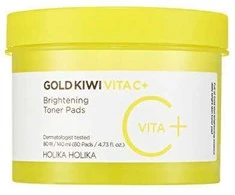 Holika „Gold Kiwi Vita C+“ skaistinamosios tonikos pagalvėlės, 80 vnt.