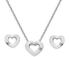Hot Diamonds Amulets SS136 sidabrinis jewelry set (pakabukas, earrings)