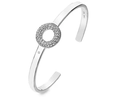 Hot Diamonds Forever DC176 Sparkling Sidabrinis Diamond &amp; Topaz Bracelet