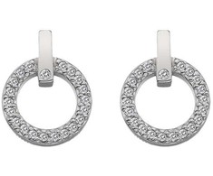 Hot Diamonds Puošnūs auskarai su tikru deimantu Flora DE580