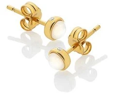 Hot Diamonds Jac Jossa Soul DE755 paauksuoti deimantų ir perlų auskarai