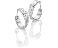 Hot Diamonds Prabangūs sidabriniai auskarai su deimantais Trio DE840